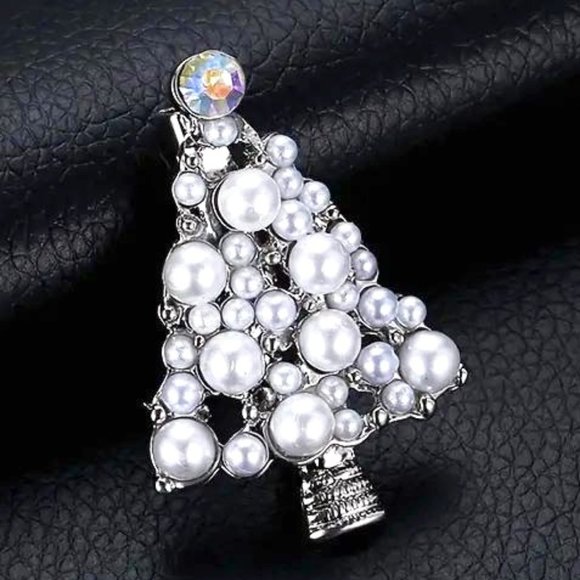 PEARL TREE BROOCH - Picture 1 of 2